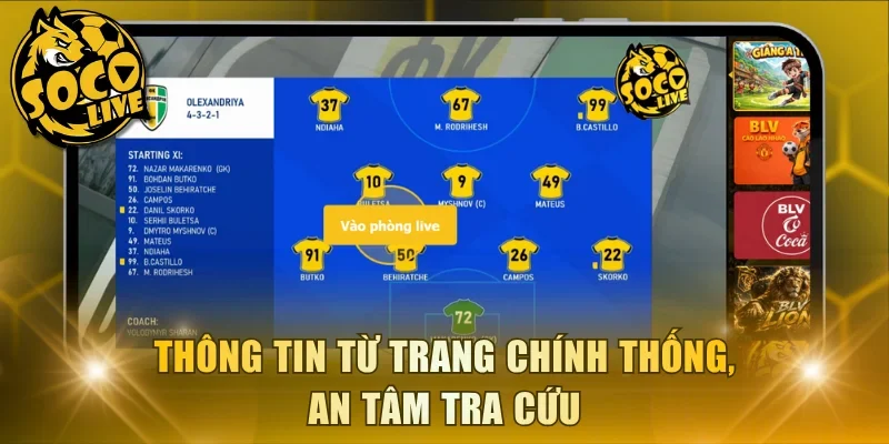 Thông tin từ trang chính thống, an tâm tra cứu